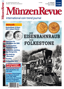 MünzenRevue Ausgabe 11/2021 - Cover