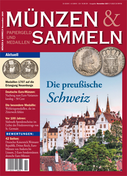 Münzen & Sammeln Ausgabe 11/2021 - Cover
