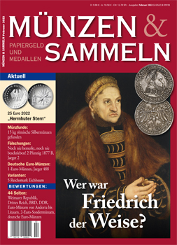Münzen & Sammeln Ausgabe 02/2022 - Cover