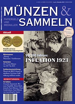 Münzen & Sammeln Ausgabe 11/2023 - Cover
