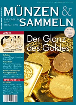 Münzen & Sammeln Ausgabe 12/2023 - Cover