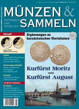 Münzen & Sammeln Ausgabe 07+08/2022 (Doppelausgabe) - Cover