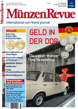 MünzenRevue Ausgabe 03/2022 - Cover