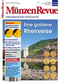 MünzenRevue Ausgabe 07+08/2022 (Doppelausgabe) - Cover
